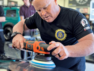 Renny-Doyle-Geared-Dual-Action-Polisher-Dynabrade-SEMA-2023