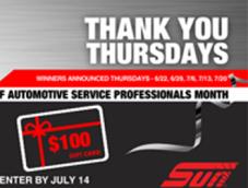 SUN Collision Launches ‘Thank You Thursdays!’ Sweepstakes